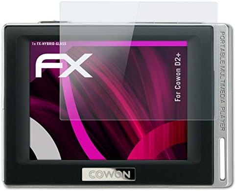 atFoliX Plastik Cam Koruyucu Film ile Uyumlu Cowon D2 + Cam Koruyucu, 9 H Hibrid-Cam FX Cam Ekran Koruyucu Plastik