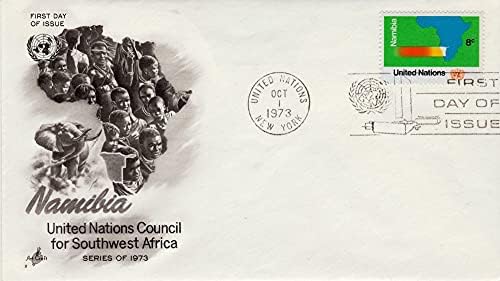 Birleşmiş Milletler Güneybatı Afrika Konseyi, 1 Ekim 1973'te İptal Edilen Zarfın İlk Gününü Yayınladı