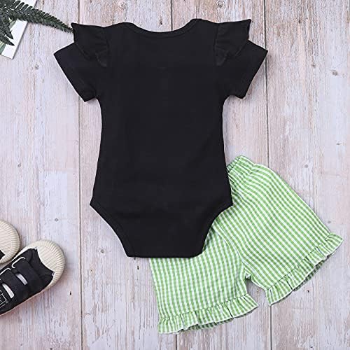 Bebek Yürüyor Bebek Kız Giysileri Kıyafetler Yenidoğan Fırfır Kısa Kollu Romper Bodysuit Pantolon Kafa Bandı 3 ADET Setleri 0-24Months