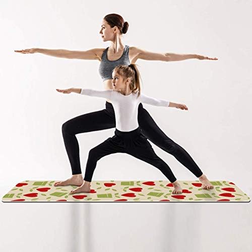 Unicey Vintage Retro sevgililer Günü Desen Yoga Mat Kalın Kaymaz Yoga Paspaslar Kadınlar ve Kızlar için egzersiz matı Yumuşak