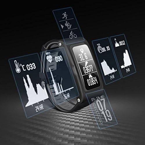 Lxrzls Moda Akıllı Spor Bilezik Sağlık Algılama Su Geçirmez, Spor Bluetooth Smartwatch, Etkinlik Tracker ile Kalp Hızı Monitörü