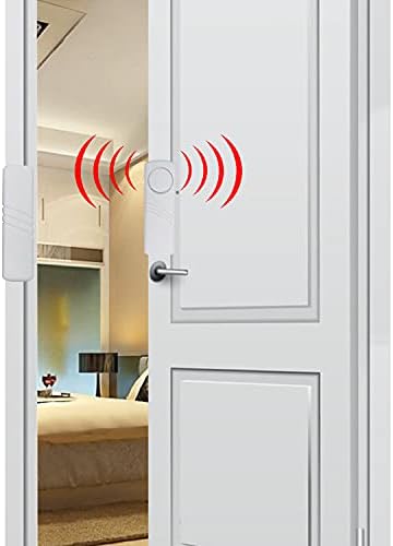 6 Paketi Kablosuz Güvenlik Pencere / Kapı Alarmı Manyetik Sensör Kapı Pencere Hırsız Uyarısı Alarm Havuzu Alarmları Süper Loud