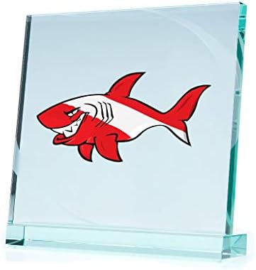 Çıkartma etiket sualtı karikatür tüplü bayrak köpekbalığı Tablet araç 4 X 2