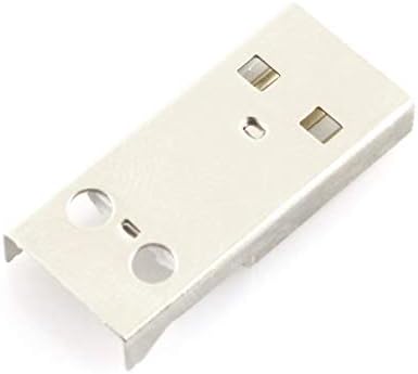 Maxmoral 10 ADET USB 2.0 Konektörü A Tipi Erkek 4-Pin Fiş ile Siyah Plastik Kapak DIY Bağlayıcı