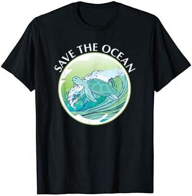 Okyanus deniz biyolojisi biyolog deniz kaplumbağası sevgilisi T-Shirt kaydetmek