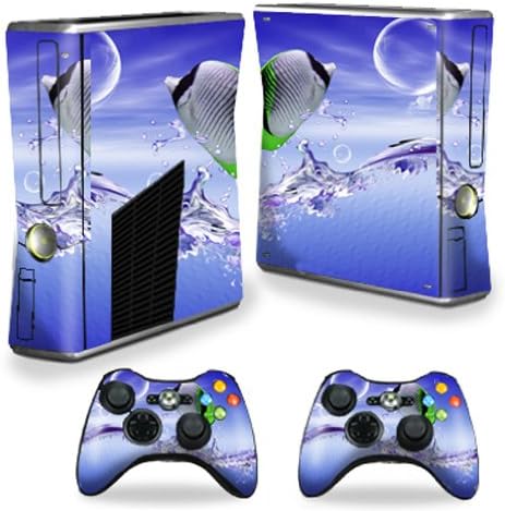 MightySkins Cilt ile Uyumlu Microsoft Xbox 360 S Slim + 2 Denetleyici Skins wrap Sticker Skins Tropikal