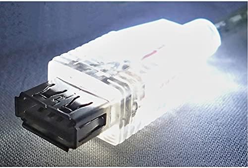 Beyaz LED'li QVS 10 Fit USB 2.0 Yarı Saydam Işıklı Uzatma Kablosu (CC2210C-10WHL)