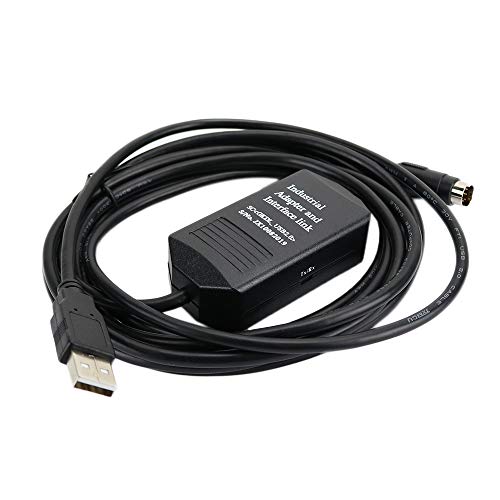 Avanexpress PLC Micrologix Kablo USB Arayüzü Uyumlu PLC Micrologix 1000, 1200, 1400 Serisi USB-1761-CBL-PM02 ile 8 Pin Yuvarlak