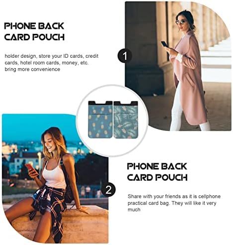 UKCOCO Telefon Kartı Tutucu-Cep Telefonu Arka Kartları Çanta Kart Tutucu Telefon Kılıfı için, Smartphone Arka Torbalar Telefon