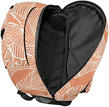 Sırt çantası sırt çantası rahat çanta çizgili geometrik Vintage Turuncu omuz sırt çantası