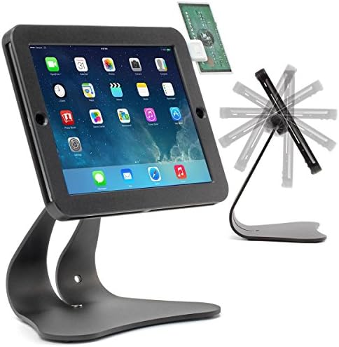 Düşünülmüş EnCloz POS Çelik Stand Hırsızlığa Karşı Güvenlik Çevirme İmzası-Siyah - ABD'de üretilmiştir Apple iPad Pro 9.7, iPad
