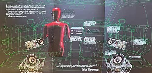 Orijinal Katlanabilir Dergi Baskı Reklam Afişi: 1982 DELCO-GM/Bose, Chevy, Pontiac, Oldsmobile, Buick için Otomotiv Müzik Sistemleri