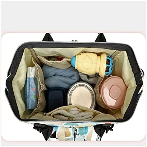 SuperWeeı Taşınabilir Bezi Çanta Anne Arabası Sırt Çantası İşlevli Su Geçirmez Büyük Kapasiteli Seyahat Bebek Nappy Çantalar