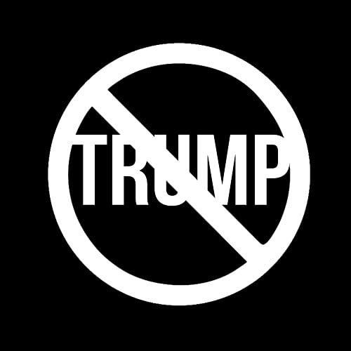 Komik Anti Donald Trump Siyasi 6 Vinil Sticker Araba Çıkartması (6 Siyah)