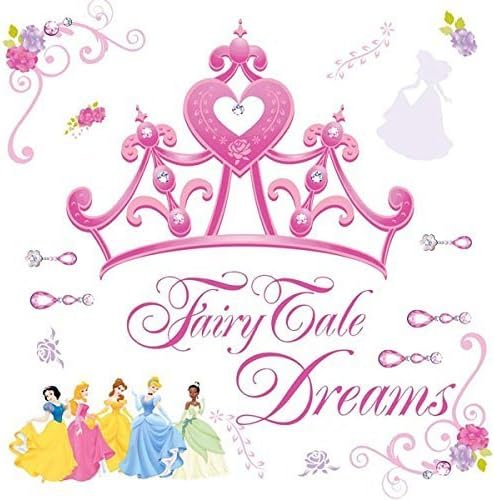 Oda arkadaşı RMK1580GM Disney Prenses ve Prenses Taç Kabuğu ve Sopa Dev Duvar Çıkartmaları
