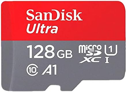 SanDisk Ultra 128 GB UHS-I Sınıf 10 microSDXC Hafıza Kartı kadar 80 mb/s SDSQUNC-128G Adaptörü ile
