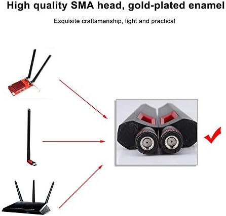 2 ADET 8dBi WiFi RP-SMA Erkek Anten, Dual Band WiFi Anten WLAN Anten, Handsel 2 x 8DBi AC688 Ağ Anten, Mini PCIe Kart Kablosuz