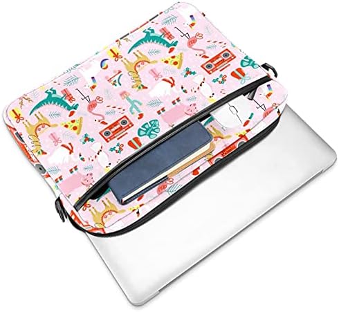 Noel Unicorn Dinozor Flamingo Alpaka Domuz Laptop omuz askılı çanta Kılıf Kol için 13.4 İnç 14.5 İnç Dizüstü laptop çantası Dizüstü