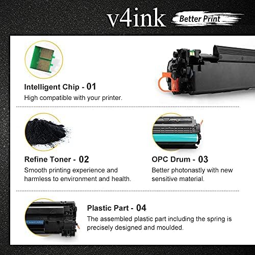 V4INK Uyumlu Toners_Cartridges_Printer HP yedek malzemesi 85A CE285A için HP Pro P1102w P1109w M1212nf M1217nfw M1130 M1132 M1136