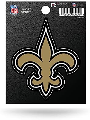 NFL New Orleans Saints Kalıp Kesim Takım Logosu Kısa Spor Etiket