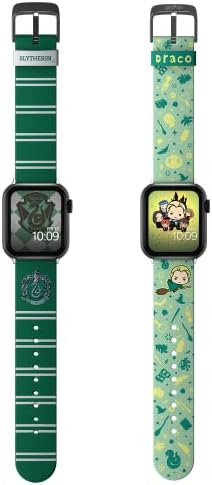 Harry Potter Seti – Slytherin ve Draco Charms Smartwatch Bantları-Resmi Lisanslı, Her Boyutta ve Apple Watch Serisi ile Uyumlu