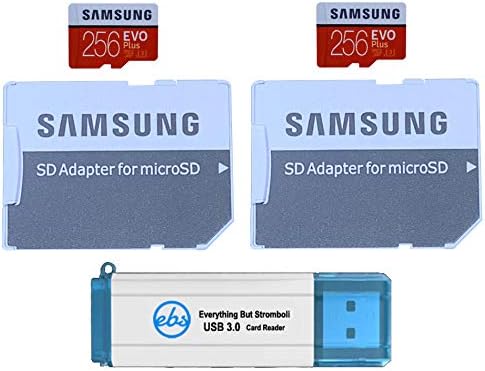 Samsung Evo Plus 256GB microSD Hafıza Kartı (2 Paket) GoPro Hero 8 Siyah (Hero8), Max 360 Kamera UHS-I, U1, Sınıf 10, SDXC (MB-MC256G)