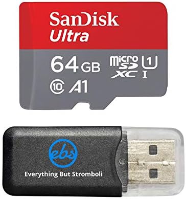 SanDisk Ultra 64GB microSDXC Hafıza Kartı Samsung Galaxy S8, S8+ Plus, S7, S7 Edge Akıllı Cep Telefonları 80MB/S ile çalışır,