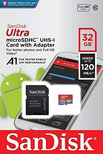 Ultra 32 GB microSDHC Çalışır Samsung Galaxy Not II AT&T Artı tarafından Doğrulanmış SanFlash ve SanDisk (A1/C10/U1/8 k / 120MBs)