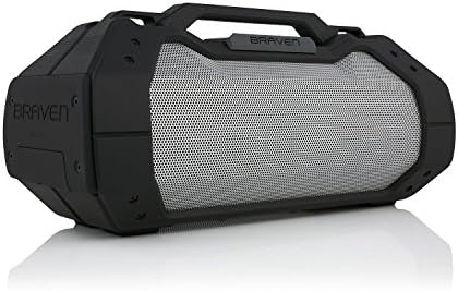 T GÜÇ Ac Dc Adaptörü Braven BRV-XXL Büyük Taşınabilir Kablosuz Bluetooth Hoparlör ile Uyumlu [Su Geçirmez] [Açık] Siyah, Titanyum