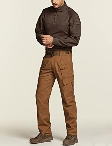 CQR erkek Esnek Yırtılmaz Taktik Pantolon, Su İtici Streç Kargo Pantolon, hafif EDC Yürüyüş İş Pantolonu