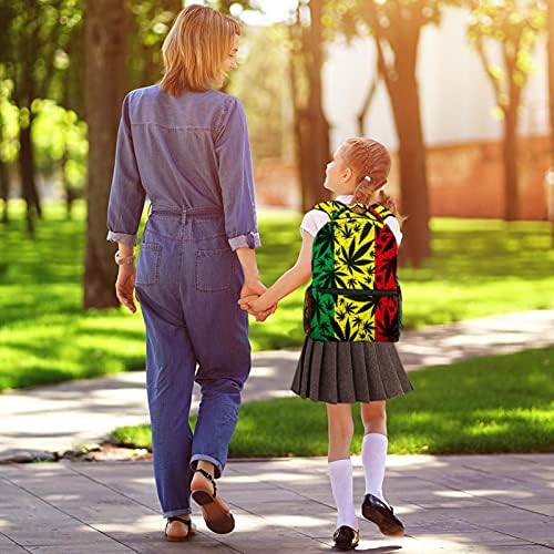 Okul sırt çantası kız erkek açık yürüyüş seyahat çantası sırt çantası renkli yapraklar baskılı Sackpack için
