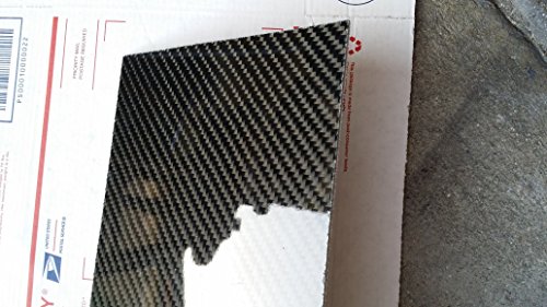 Gerçek Karbon Fiber Fiberglas Panel Levha Levha 12 ×36×1/16 Parlak Bir Tarafı