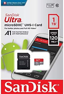 Ultra 1 TB microSDXC Nokia Lumia 1820 için Çalışır Artı SanFlash ve SanDisk tarafından Doğrulanmış (A1/C10/U1/8 k/120MBs)