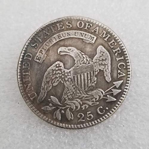 MOMOKY Kopya 1823 Liberty & Kartal Amerika 25 Cent Sikke-Antik Gümüş Dolar Morgan Sikke Koleksiyonu ABD Gümüş Sikke Çoğaltma