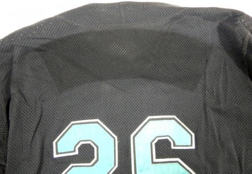 1999-02 Florida Marlins 26 Oyun Kullanılan Siyah Jersey BP ST DP07287-Oyun Kullanılan MLB Formalar