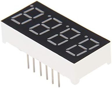 Othmro 5 adet Ortak Katot LED Ekran Dijital Tüp 4 Bit 7 Segment Siyah 12pin ile İyi bir Üniforma ışık çıkışı