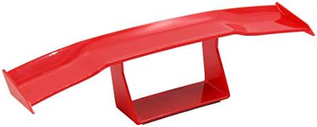 X AUTOHAUX 17x5x3. 5 cm Kırmızı Evrensel Plastik Kendinden Yapışkanlı Kuyruk Arka Kanat Dekorasyon için Oto Araba