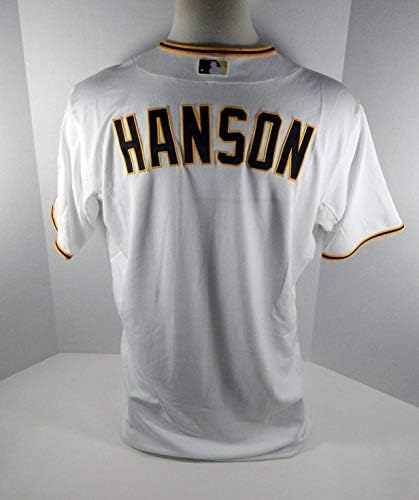 2015 Pittsburgh Pirates Alen Hanson Oyun Yayınlanan Beyaz Jersey PİTT33000-Oyun Kullanılan MLB Formaları