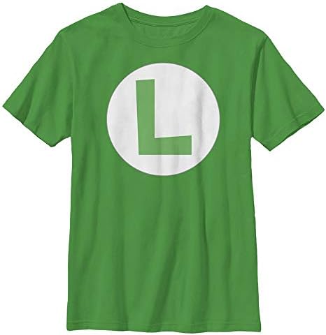 Nintendo Erkek Luigi Simgesi grafikli tişört