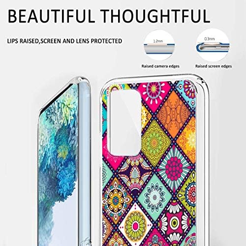 2020 Yeni Samsung Galaxy S20 FE 5G Durumda Renkli Mandala Samsung Galaxy S20 FE 5G Durumda Renkli Mandala Yumuşak Dayanıklı TPU