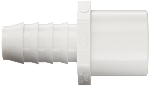 Spears 460-N Serisi PVC Boru Bağlantı Parçası, Yuvalama Adaptörü, Çizelge 40, Beyaz, 3/4 Dikenli x 1 Tıkaç x 3/4 Soket
