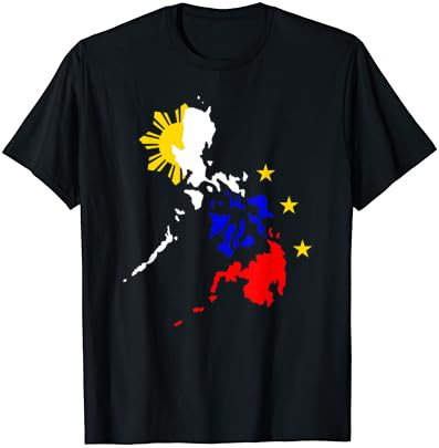 Erkekler, Kadınlar ve Çocuklar için Filipinler Haritası Gömlek