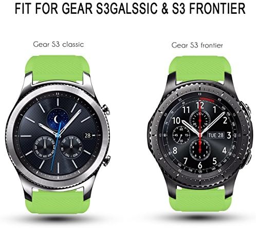 Dişli S3 Frontier / Klasik Watch Band, VONTER Yumuşak Silikon Yedek Spor Kayış için Samsung Dişli S3 Frontier / S3 Klasik / Moto