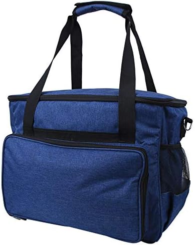Oxford Kumaş Tığ Kanca İplik saklama çantası, taşınabilir Hafif Sağlam Tasarım Saklama çantası Dikiş İşleri için Uygun (Mavi)