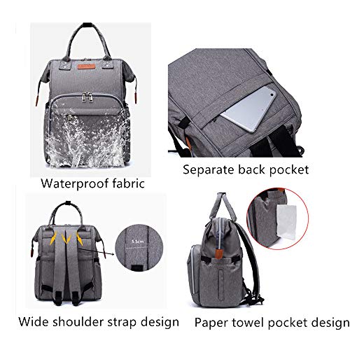 Nappy çantalar çanta çok fonksiyonlu bebek bezi çantası bebek bakımı seyahat sırt çantası su geçirmez büyük kapasiteli mavi için