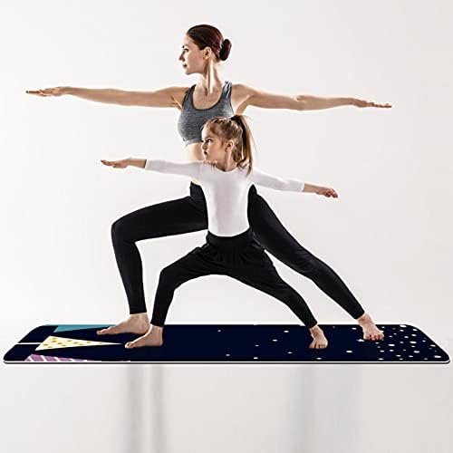 6mm Ekstra Kalın Yoga Mat, noel Ağaçları Baskı Çevre Dostu TPE Egzersiz Paspaslar Pilates Mat ile Yoga için, egzersiz, çekirdek