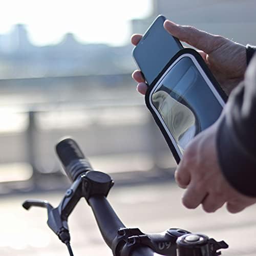 16.8 cm'ye kadar Telefon için Manyetik Bisiklet Telefon Tutucu Beden XL, Siyah