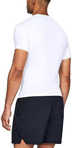 Zırh altında erkek HeatGear taktik V yaka sıkıştırma kısa kollu T-Shirt
