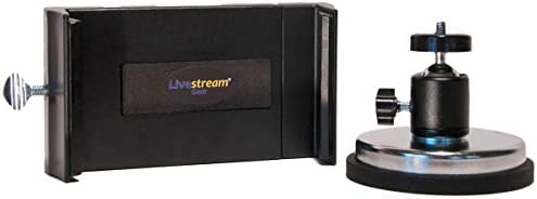 Livestream Gear, Telefonlar ve Tabletler için Bilyalı Kafa ile inanılmaz derecede Dayanıklı XXL Kauçuk Kaplı Manyetik Tablet/Telefon