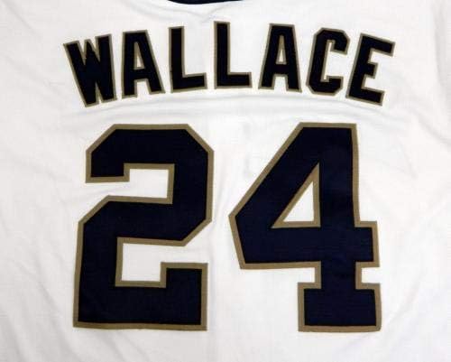 2015 San Diego Padres Brett Wallace 24 Oyunu Yayınlandı Beyaz Forma - Oyun Kullanılmış MLB Formaları